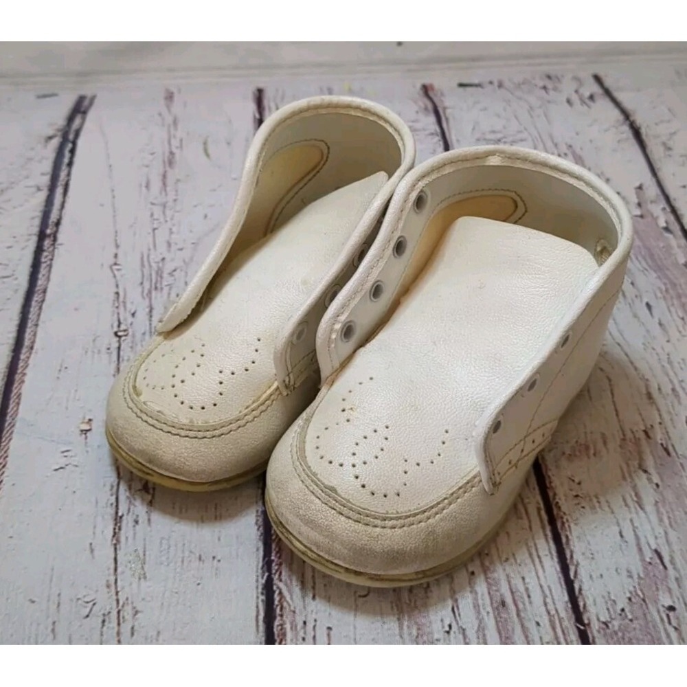 Vintage Baby Deer Infant Trainer Sole Washable Shoes Size 2 Style 4670 In Box